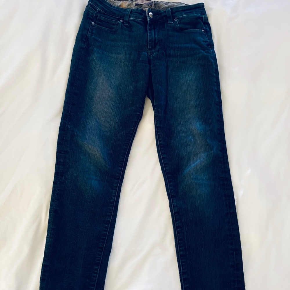Paige Skyline Cropped Jeans, Size 27